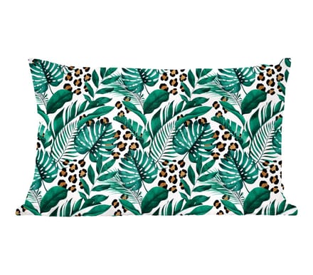 Sierkussens - Kussentjes Woonkamer - 60x40 cm - Bladeren - Tropisch - Jungle