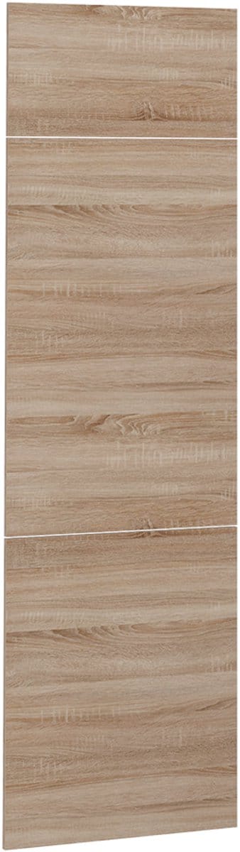 Vicco R-Line Keukenfront – 59.6 x 196 cm meubelfront voor de koelkastombouwkast Sonoma