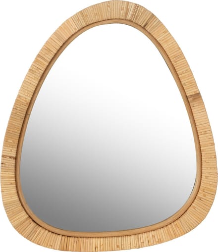 J-Line spiegel Paille - jute/glas - naturel - small - 54 x 46.5 cm