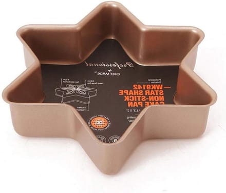 Taartvorm Ster - Mousse Vorm - Bakken Thuis - Losse Bodem - 21.2 cm - Zilver
