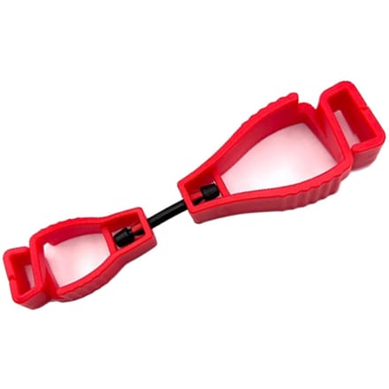 Handschoenenclip van kunststof, antislip, handsfree, multifunctioneel, draagbaar, herbruikbaar, rood red