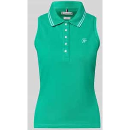 slim fit poloshirt van katoenmix