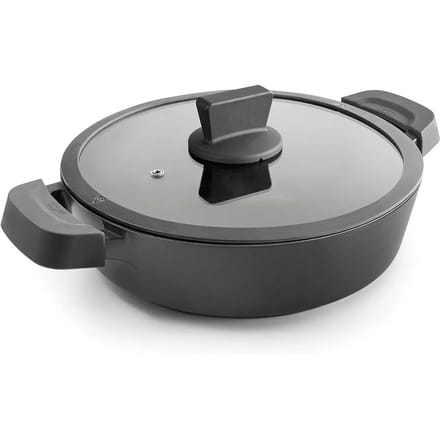 Ronde koekenpan van gegoten aluminium Lacor Titanium Pro D.32 cm