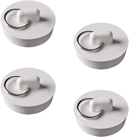 4x Universele Rubberen Afvoerplug Set voor Bad, Keuken & Wastafel - Lekkagevrij