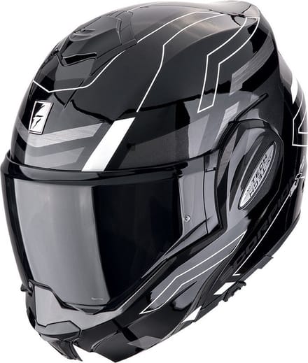 Scorpion Exo-Tech Evo Conquer Black-White - Systeemhelm - Maat XS - Motorhelm - ECE 22-06 gekeurd