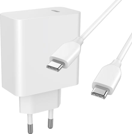 Usb-C Adapter 45w + usb-C naar usb-C Oplader Kabel 3 Meter - 45w - Super Fast Charging - Universele Thuislader - Usb-C - Adapter voor S24,S23,S22, S21, S20, Tablet, S9,S8,A8,A9,Plus