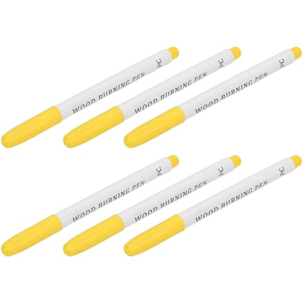 6 Stuks Houtbrander Marker Pyrografie Marker Houtbrander Pen voor Kunstprojecten Knutselen white