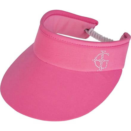 Island Green Dames/Dames Diamante Logo Golf Zonneklep (Roze)
