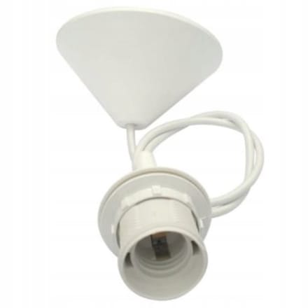 SMX Design - E27 Lampfitting - Wit - Incl. Kabel - Plafondkap