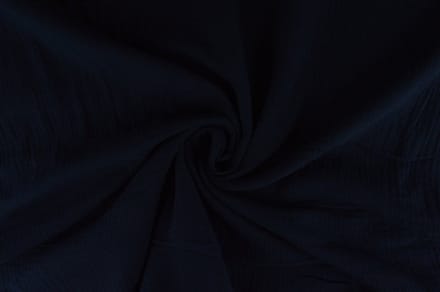 10 meter double gauze - Navy - 100% katoen