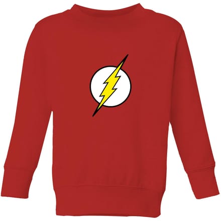 Justice League Flash Logo Kids' Sweatshirt - Red - 122/128 (7-8 jaar)