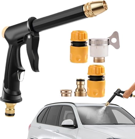 Mobiele reiniger - Sproeimachine krachtig - Auto Was Sen - Instelbare druk - 19 x 18 cm - Zwart
