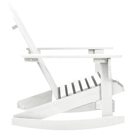 vidaXL - Tuinschommelstoel - hout - wit