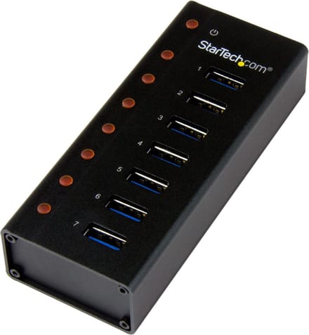 7 Port USB 3.0 Hub - Desktop /Wall-Mount