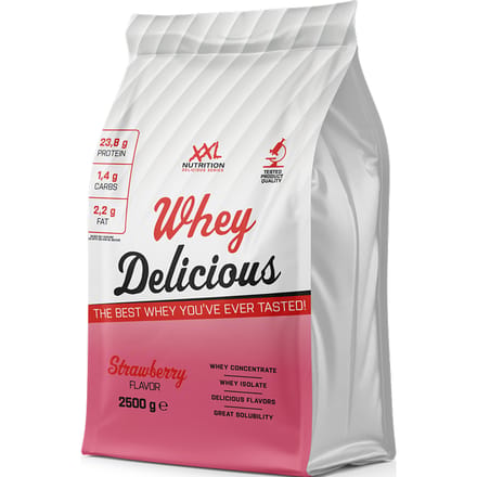 XXL Nutrition Whey Delicious Aardbei 2500 gram
