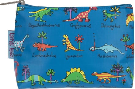 Dino's dinosaurussen - klein kinder toilettasje 18 x 14 cm - Tyrrell Katz