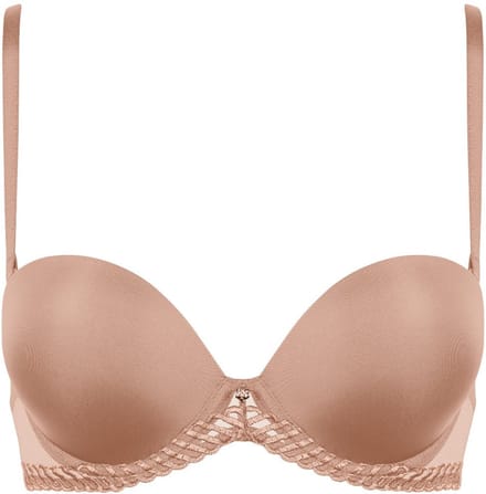 Aubade Sheer Emotion Strapless Bh 4MP06 Sand - maat EU 80F / FR 95F
