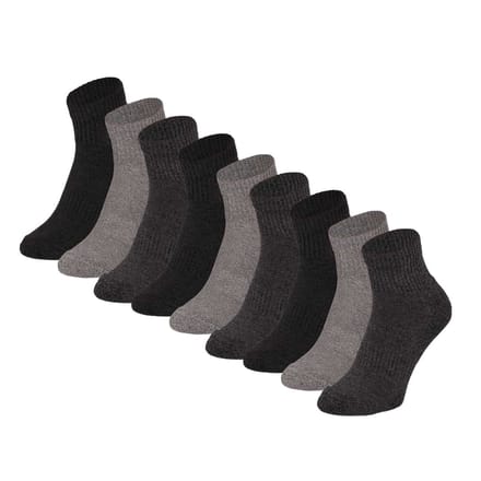 Sport Quartersokken - 9-Pak - Multi grijs / 42/47