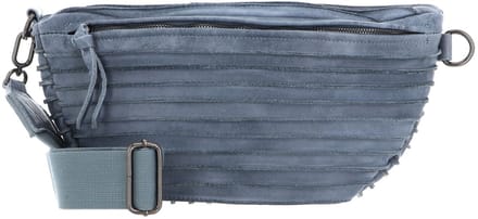 FREDsBRUDER Leren Gordeltas Riffel Beltbag Sky Blue Lichtblauw