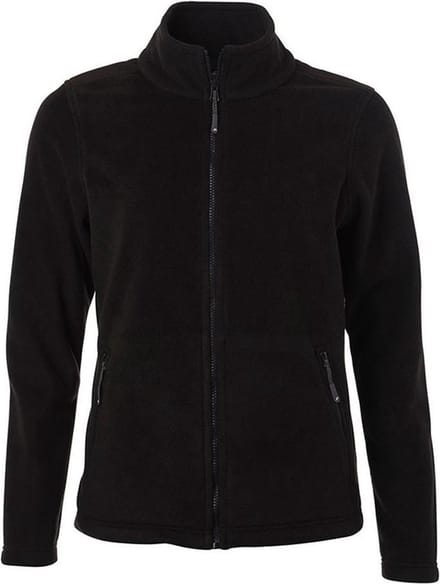 James and Nicholson Dames/dames Fleece Jasje (Zwart)