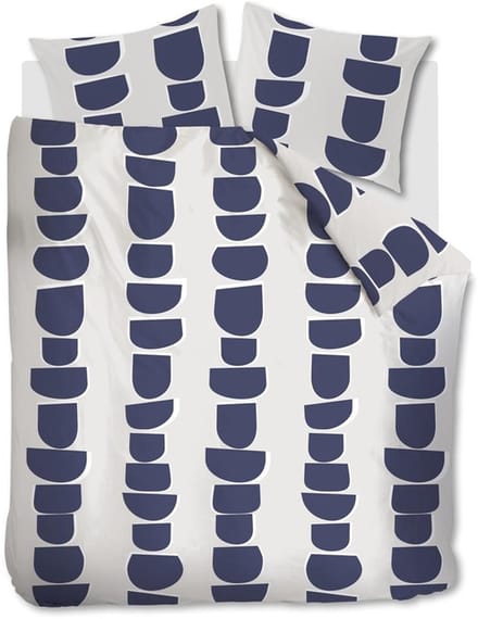 Vtwonen Moons dekbedovertrek - Lits-jumeaux - 240x200/220 cm - Indigo