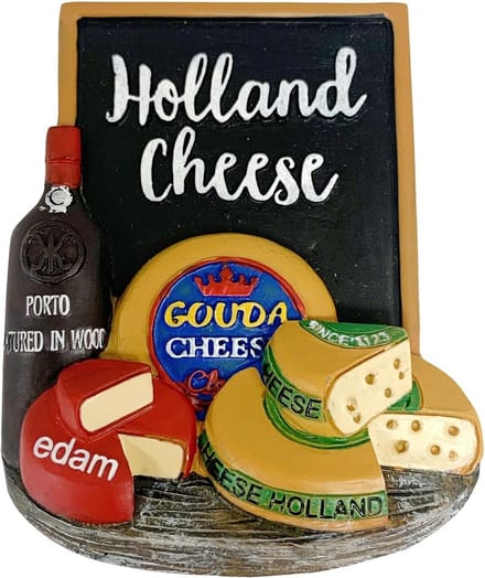 Magneet 3D wine & cheese/kaas Holland