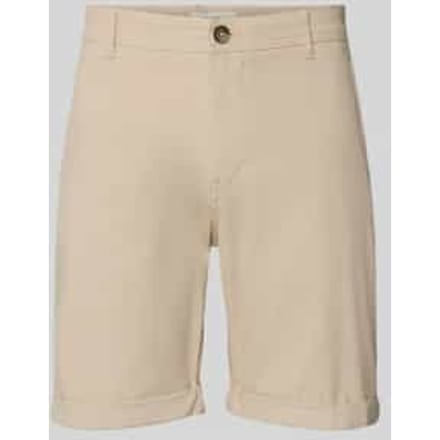 slim fit chinobermuda van katoenmix model 'LUTON'