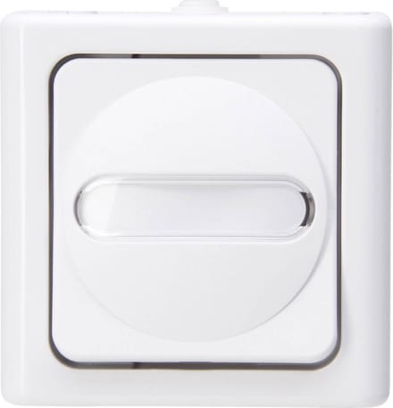 Kopp 560602007 BlueElectric Compleet Uitschakelaar, Wisselschakelaar spatwaterdicht Arctisch-wit 1 stuks 1 stuk(s)