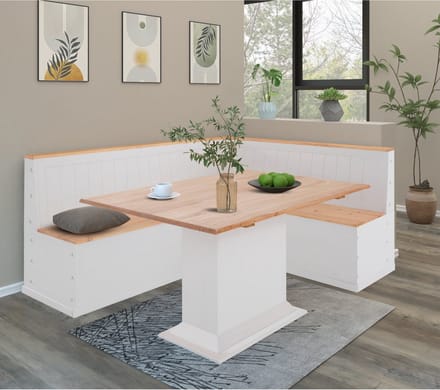 Eettafel FixTop - 6-zits - Wit Grenen