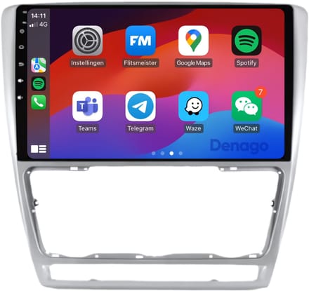 CarPlay autoradio geschikt voor Skoda Octavia | 2006 t/m 2013 | Android 16 | Draadloos Apple CarPlay & Android Auto | 2GB + 32GB | QuadCore processor | Denago DNG-A31 | 2025 model | 2006 2007 2008 2009 2010 2011 2012 2013 | Bluetooth & Wifi