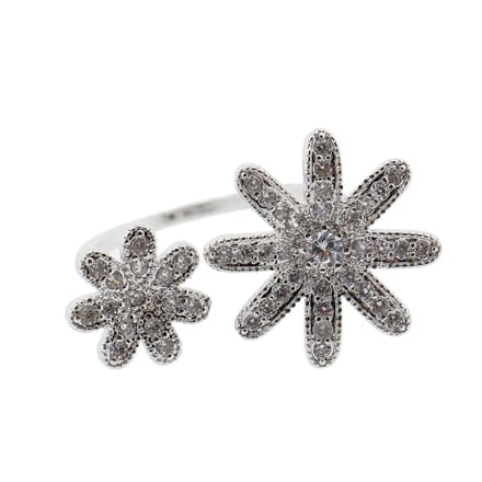 Melady Ring Dames MLRI0002  - Zilverkleurig Metaal Sieraad Juweel
