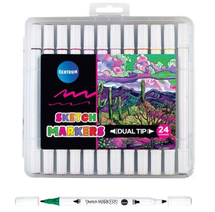 CENTRUM TWIN MARKERS 24 stk. etui