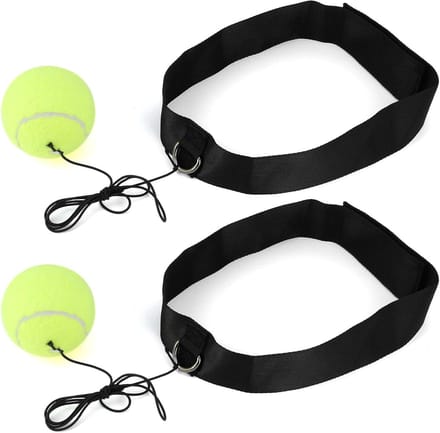 Boksen Reflex Bal - Vechtbal Training - Hand Oog Coördinatie - Met Verstelbare Hoofdband - 2 stuks - Groen