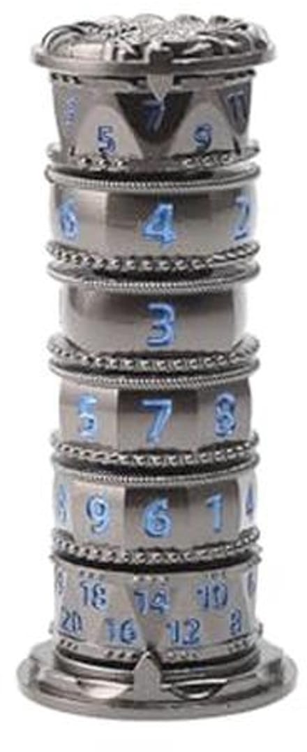 7-in-1 Meertalige Dobbelstenen Toren voor D&D en RPG - D4, D6, D8, D10, D12, D20, D100
