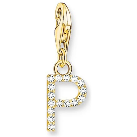 Thomas Sabo - 1979-414-14 - Charm - Dames - 925er Zilver geel verguld - Letter P