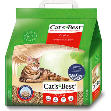 10l (ca. 4,5kg) Öko Plus / Originele Cat's Best Kattenbakvulling