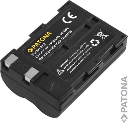 Patona Nikon EN-EL3 accu voor Nikon D50 D70 D100 SLR SD9