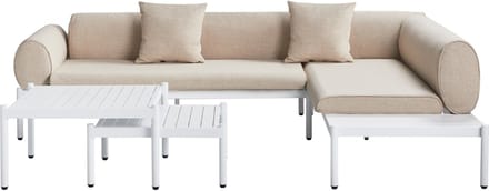 RASIGLIA - Loungeset 5-zits - Beige - Aluminium