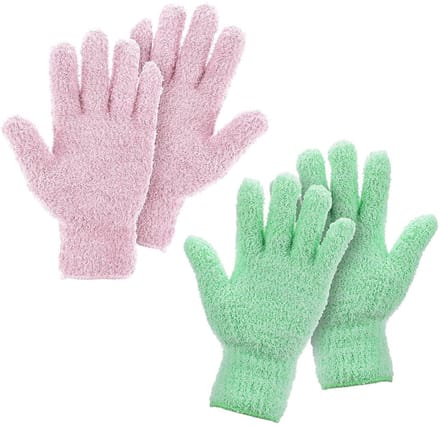 2 paar microvezel stofhandschoenen voor jaloezieën, auto en meubels