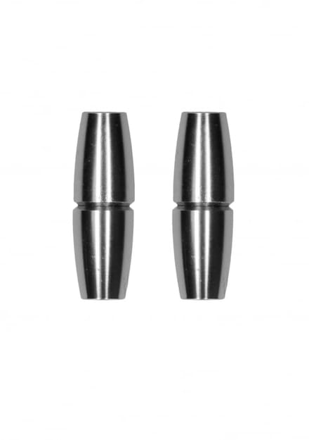 Ouch - Magnetische Tepelklemmen sensuele cilinder - Zilver