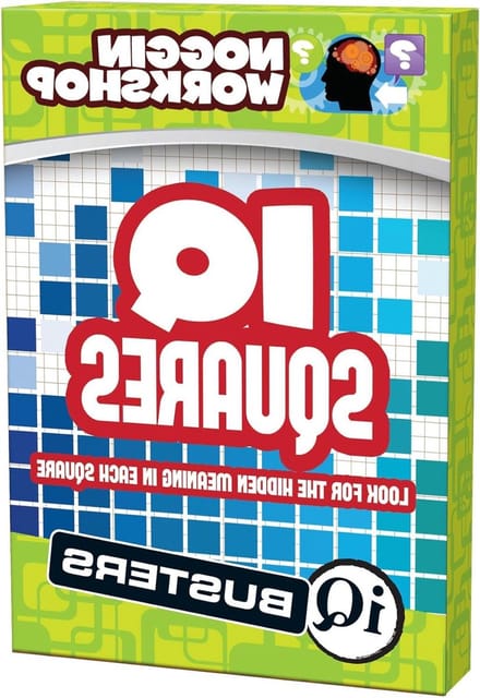 IQ Squares Puzzel - Hersenkraker Kaarten - Mentale Training - 100 Puzzels Dubbelzijdig - 13x9x2 cm
