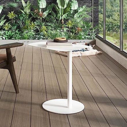 Ronde Bijzettafel Ø50 cm - Wit Matt