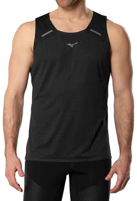 Mizuno Tech Light Mouwloos T-shirt Zwart S Man