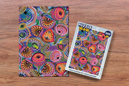 Puzzel Cirkel - Figuren - Bladeren - Legpuzzel - Puzzel 500 stukjes