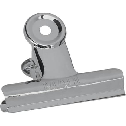 Papierklem MAUL Bulldog 70mm capaciteit 40mm zilver 5 stuks