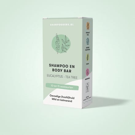 ShampooBars Mini's Eucalyptus - Tea Tree Shampoo en Body