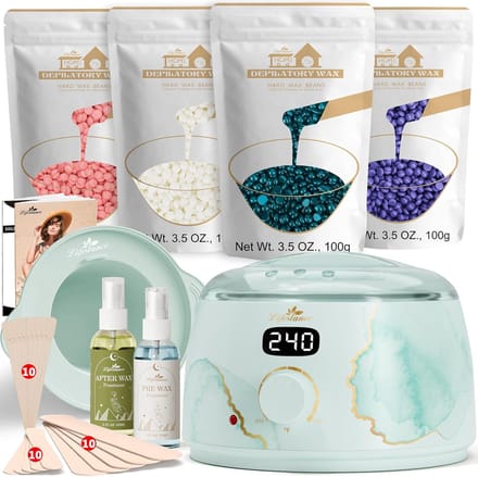 Professionele Waxkit - Ontharingsmachine - Gladde Huid - Snelle Verhitting - 20 x 20 x 15 cm - Goud