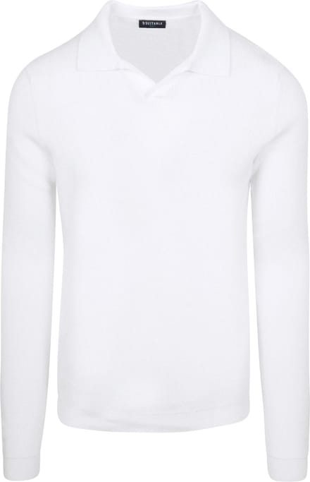Suitable Trui Riva Knit Ecru - Maat S - Heren - Pullover