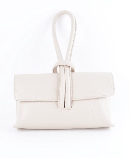 Giuliano Lederen schoudertas Enara - Made in Italy - Beige