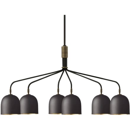 Gubi Kroonluchter Howard 6-lamps 134x73 cm brons